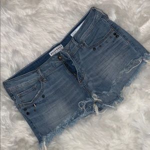 Bullhead Denim Frayed Short Shorts Pacsun Size 9